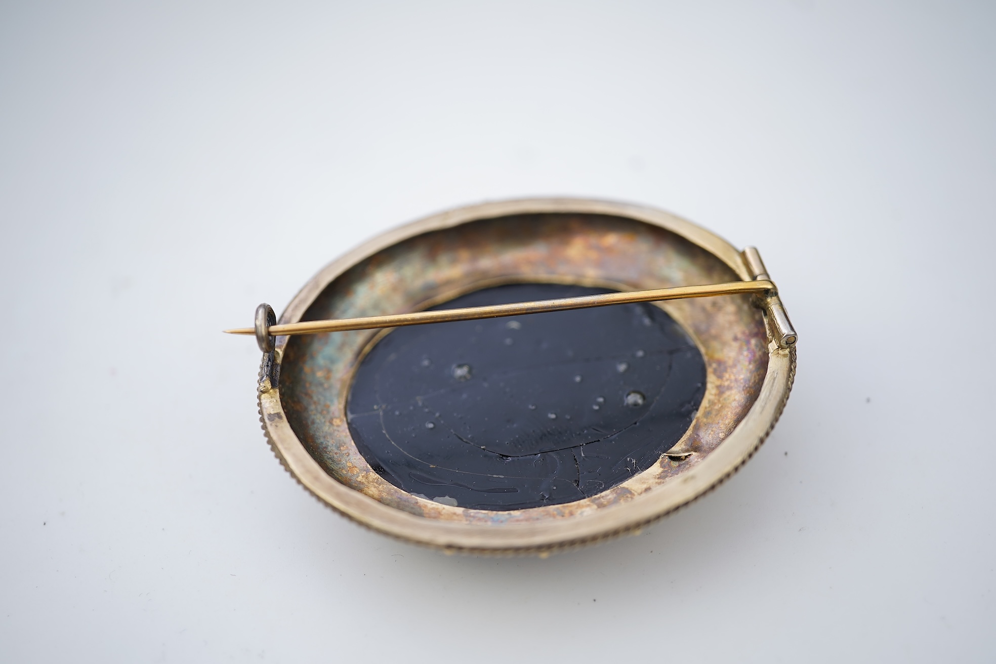 A micromosaic brooch, probably Italy, late 19th century